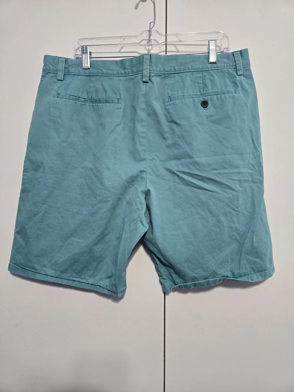 Banana Republic Aiden Shorts Mens 36 Aqua Blue Chino Casual‎ Cotton